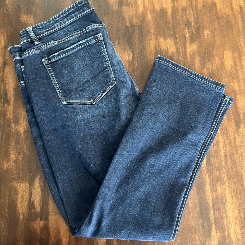 BKE Dark Blue Straight Leg Jeans